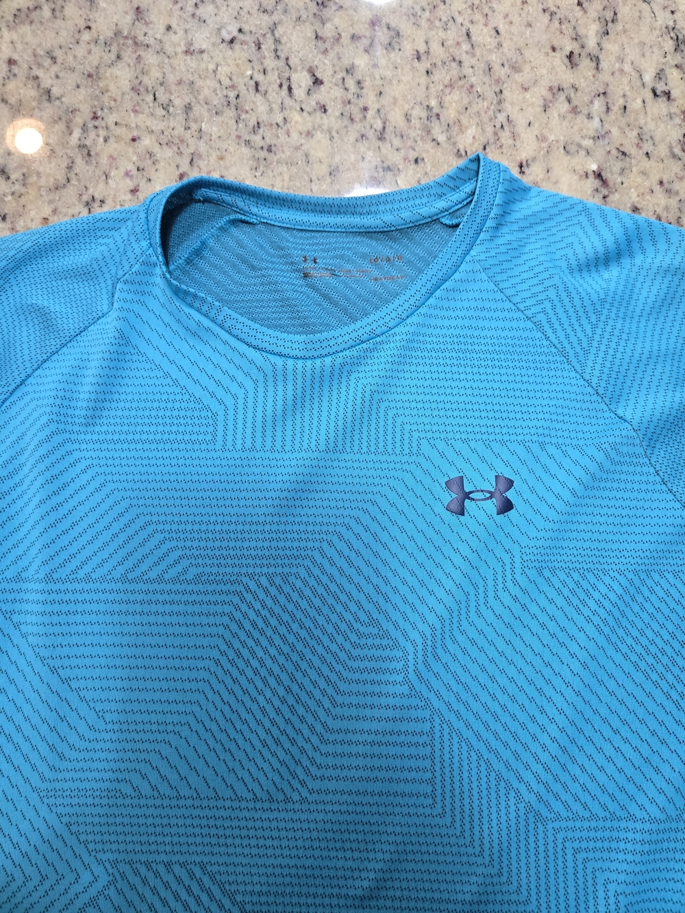 Under Armour Men’s HeatGear Long Sleeve Compression Shirt Blue Large